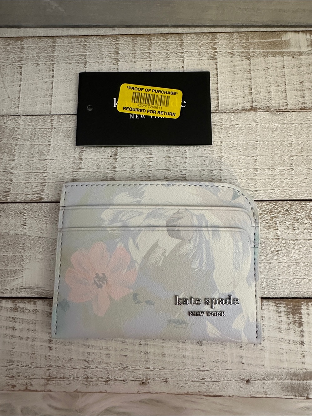 Nwt Kate spade hidden garden card holder